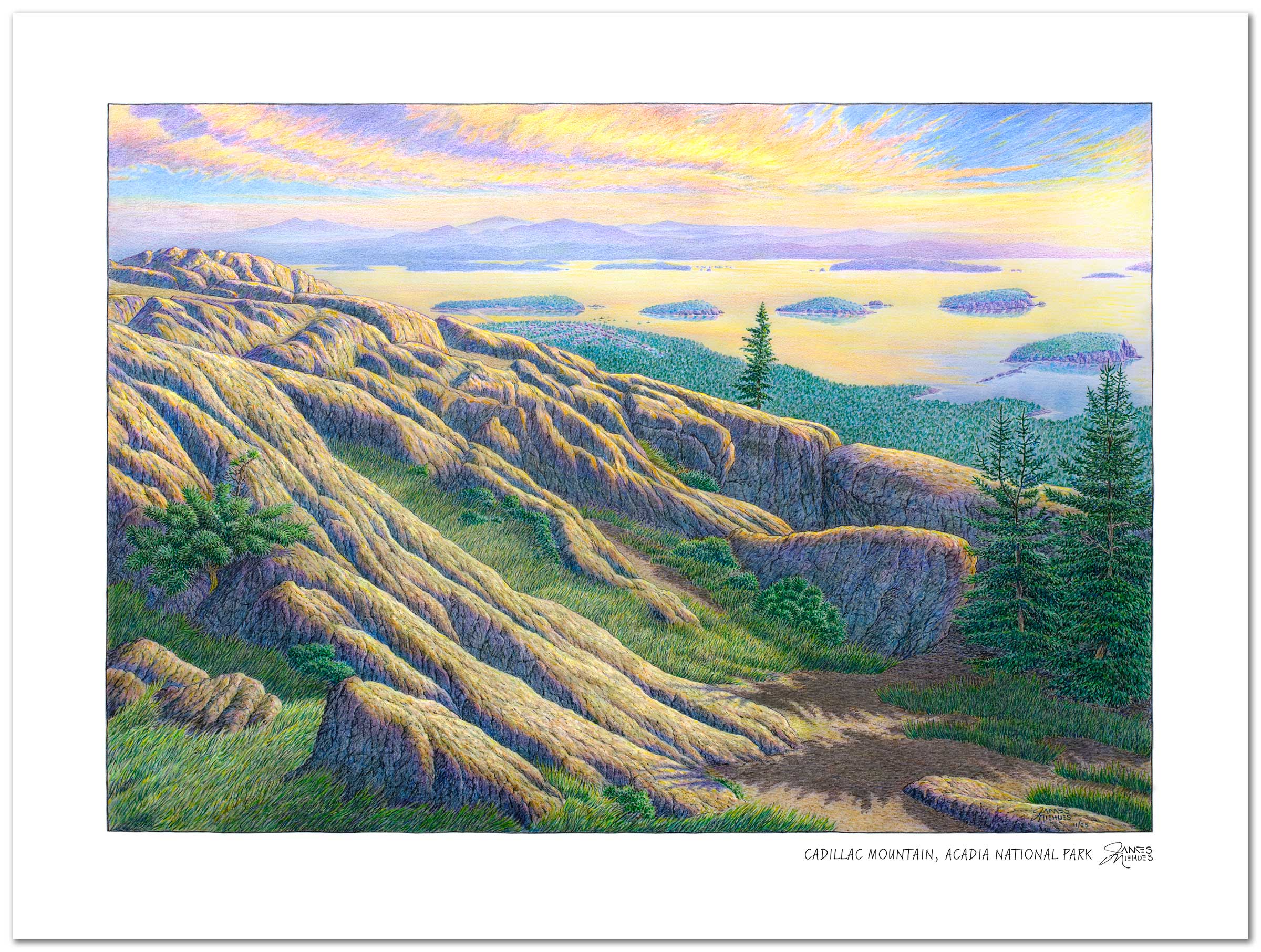 Cadillac Mountain Sketch