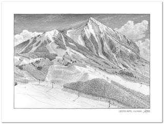 Crested Butte Colorado Sketch