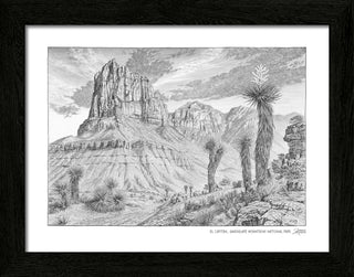 Guadalupe Mountains Sketch