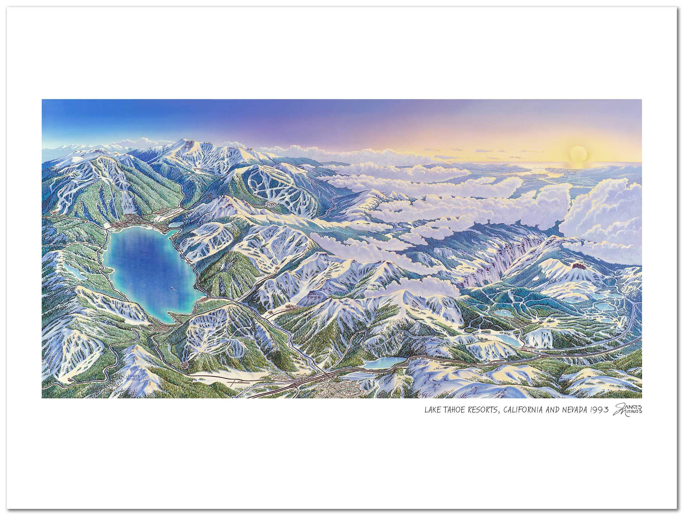 The Man Behind The Maps List Of - Lake Tahoe Resorts UF 