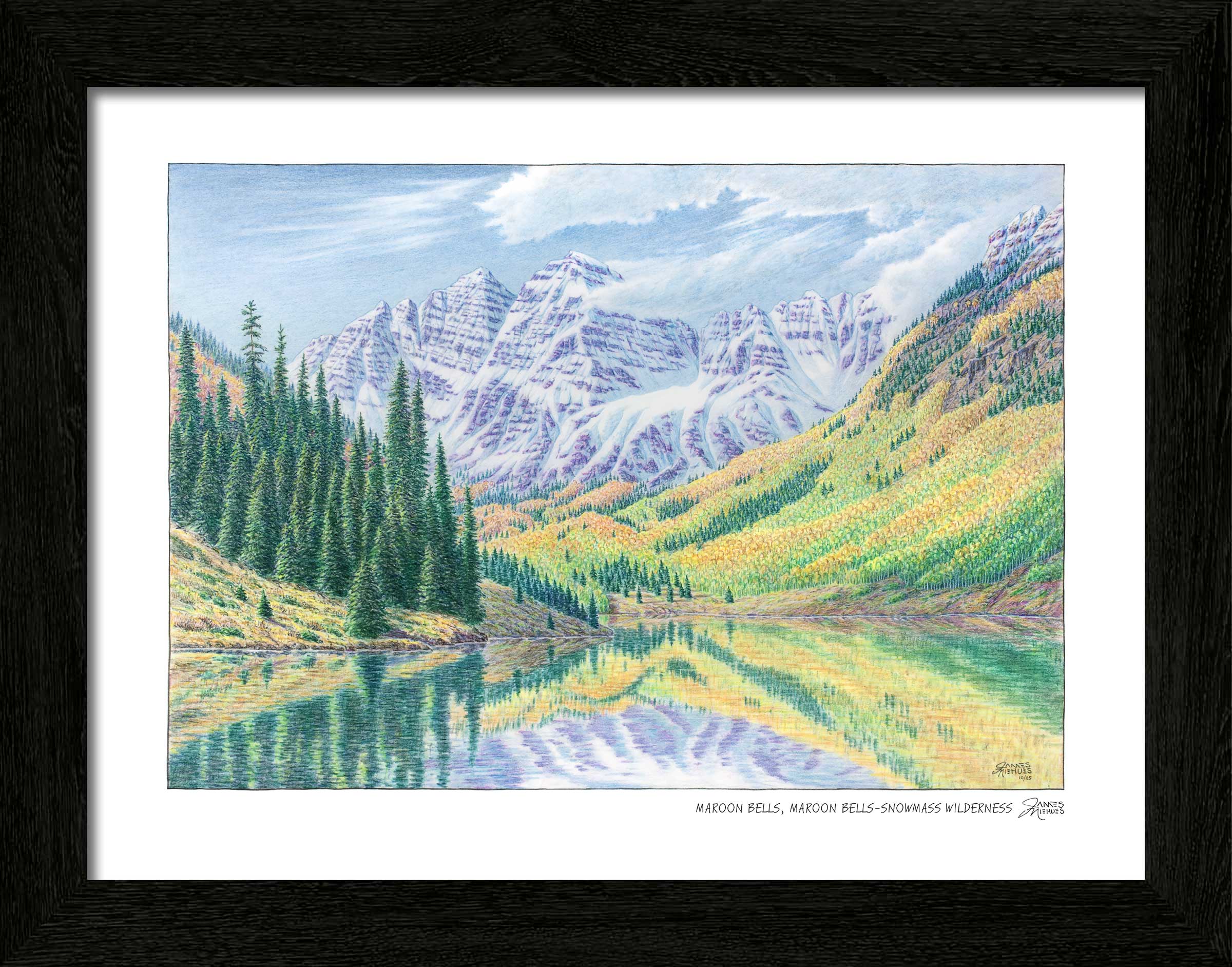 Maroon Bells Wilderness Sketch