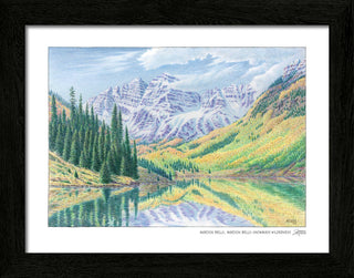 Maroon Bells Wilderness Sketch