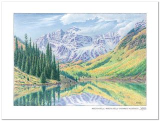 Maroon Bells Wilderness Sketch