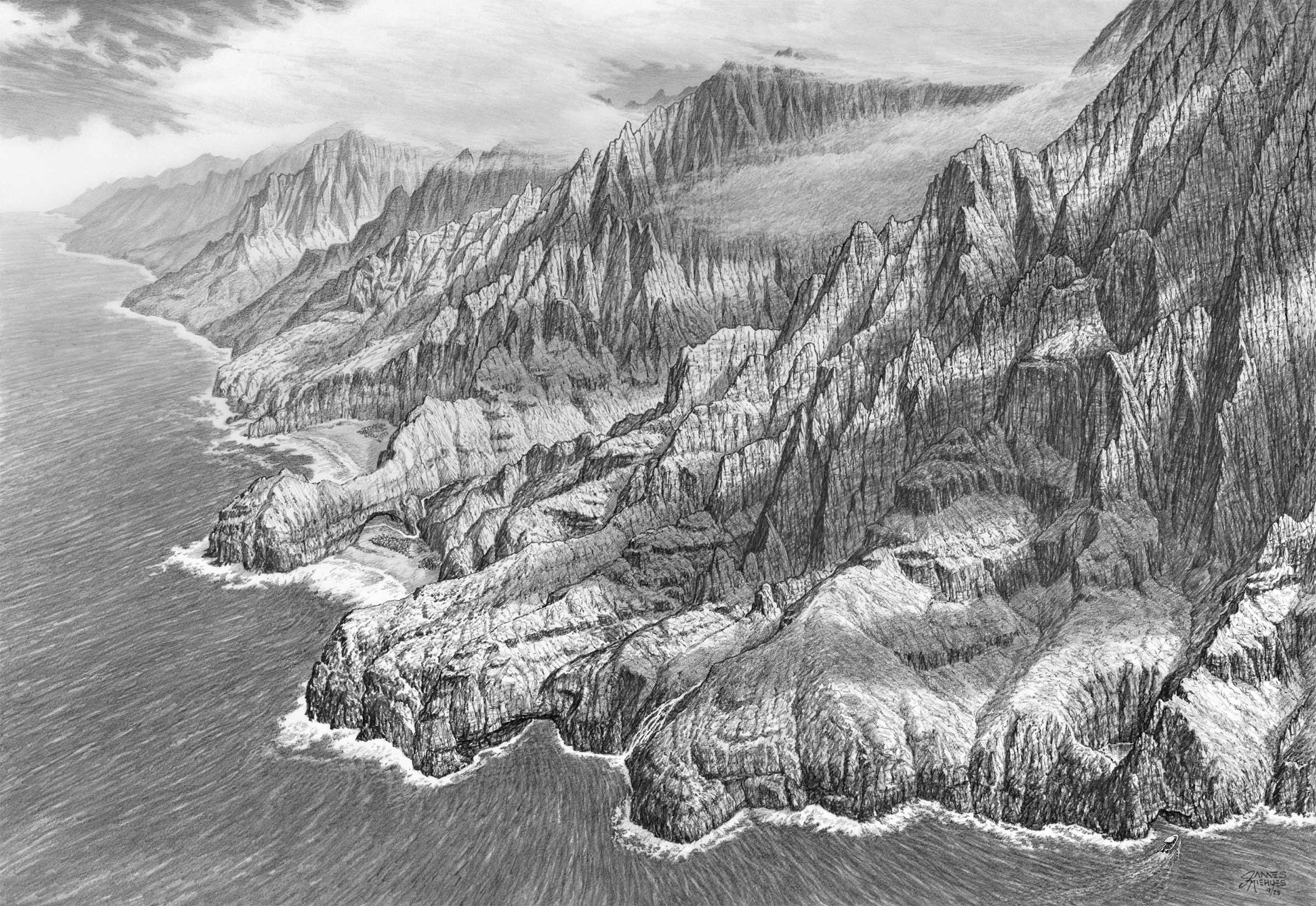 Na Pali Coast Sketch
