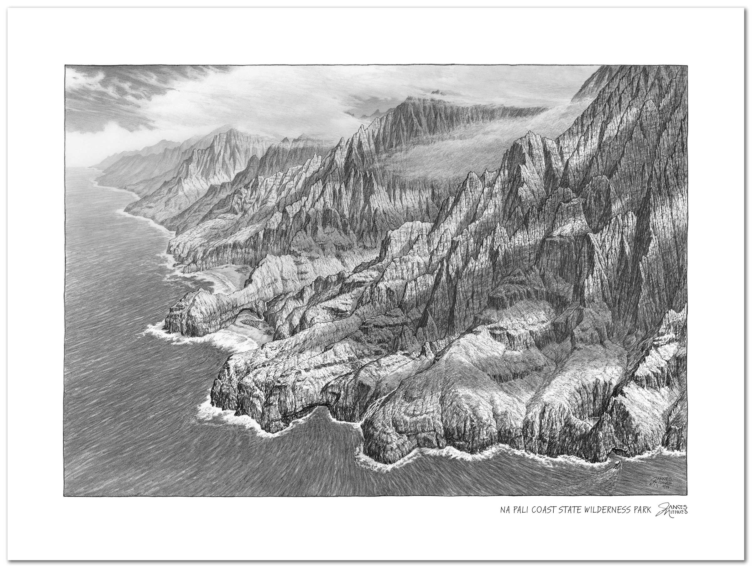 Na Pali Coast Sketch