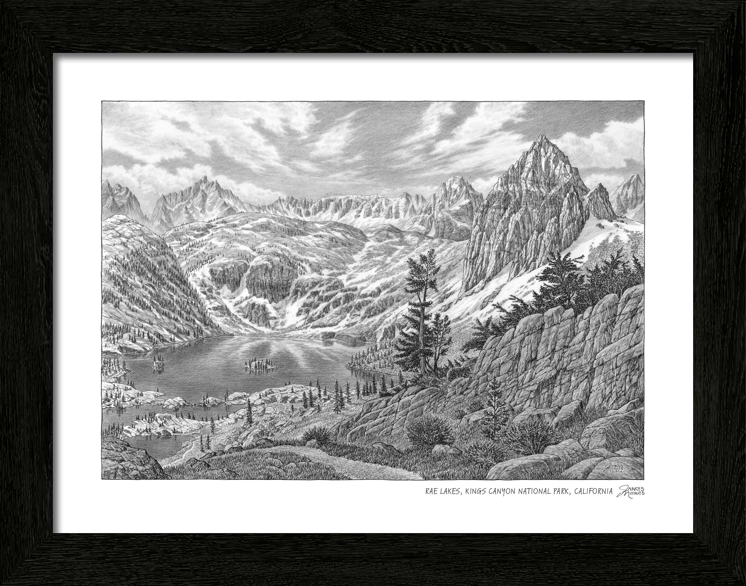 Rae Lakes Sketch
