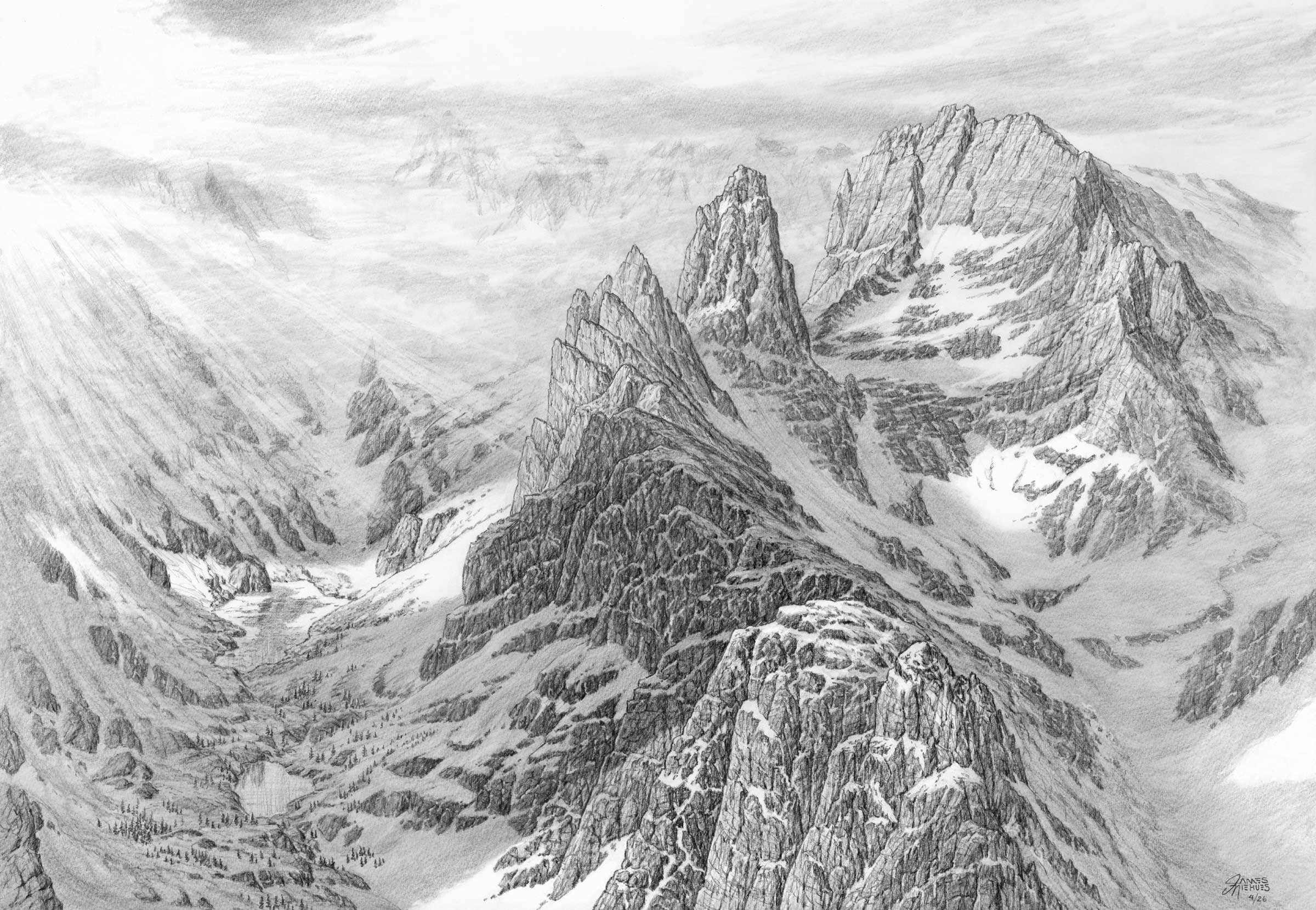 Sky Pond Sketch