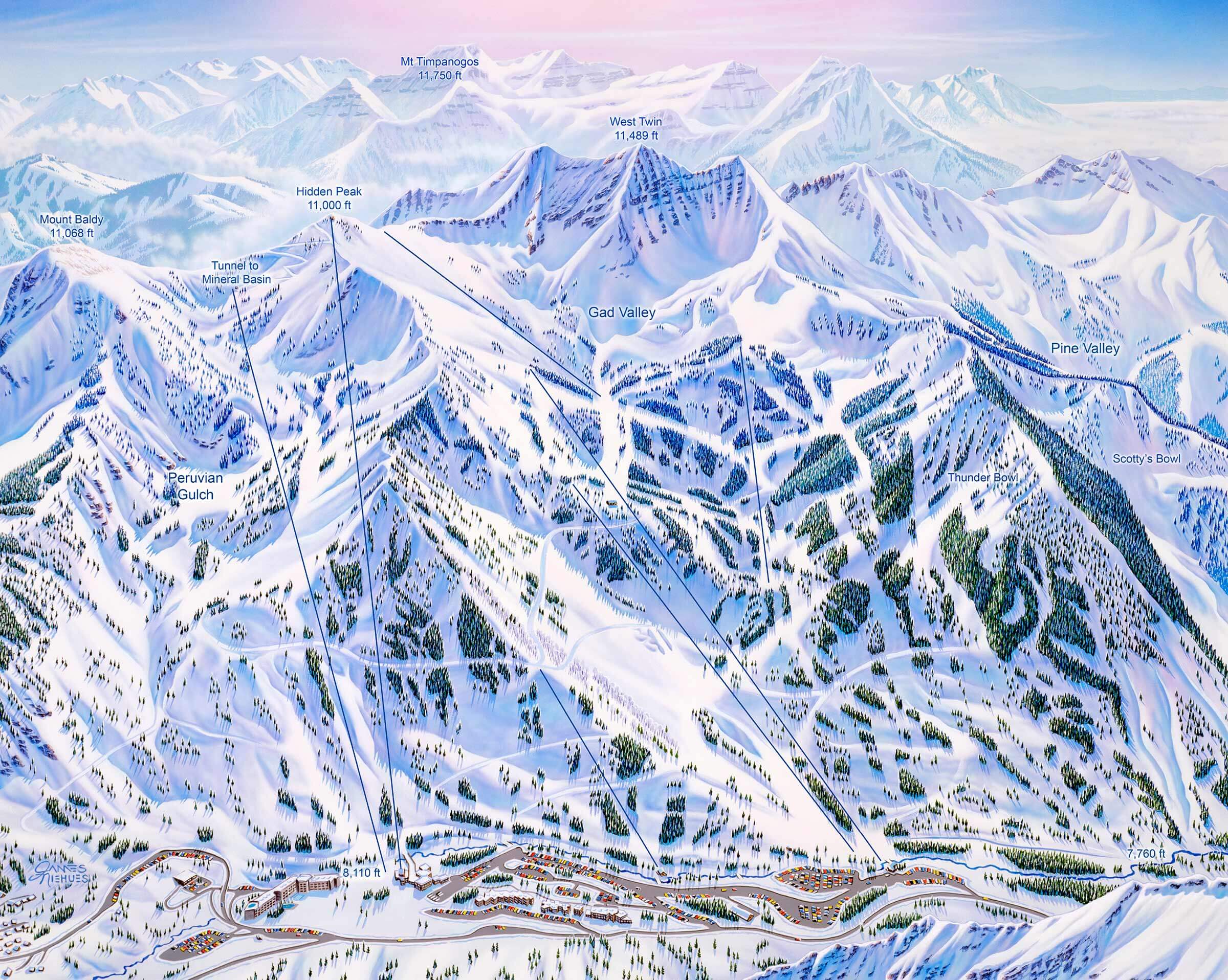 Snowbird Ski Map
