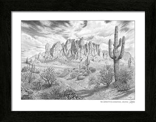 Superstition Mountains Sketch