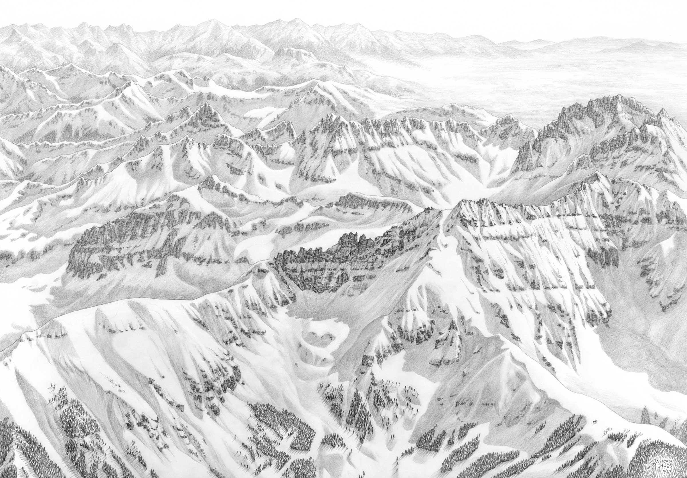 Telluride Colorado Sketch – James Niehues