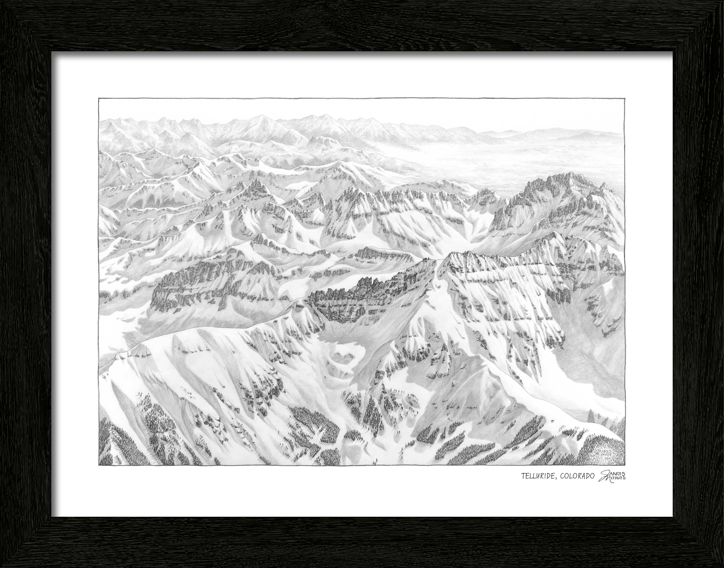 Telluride Colorado Sketch