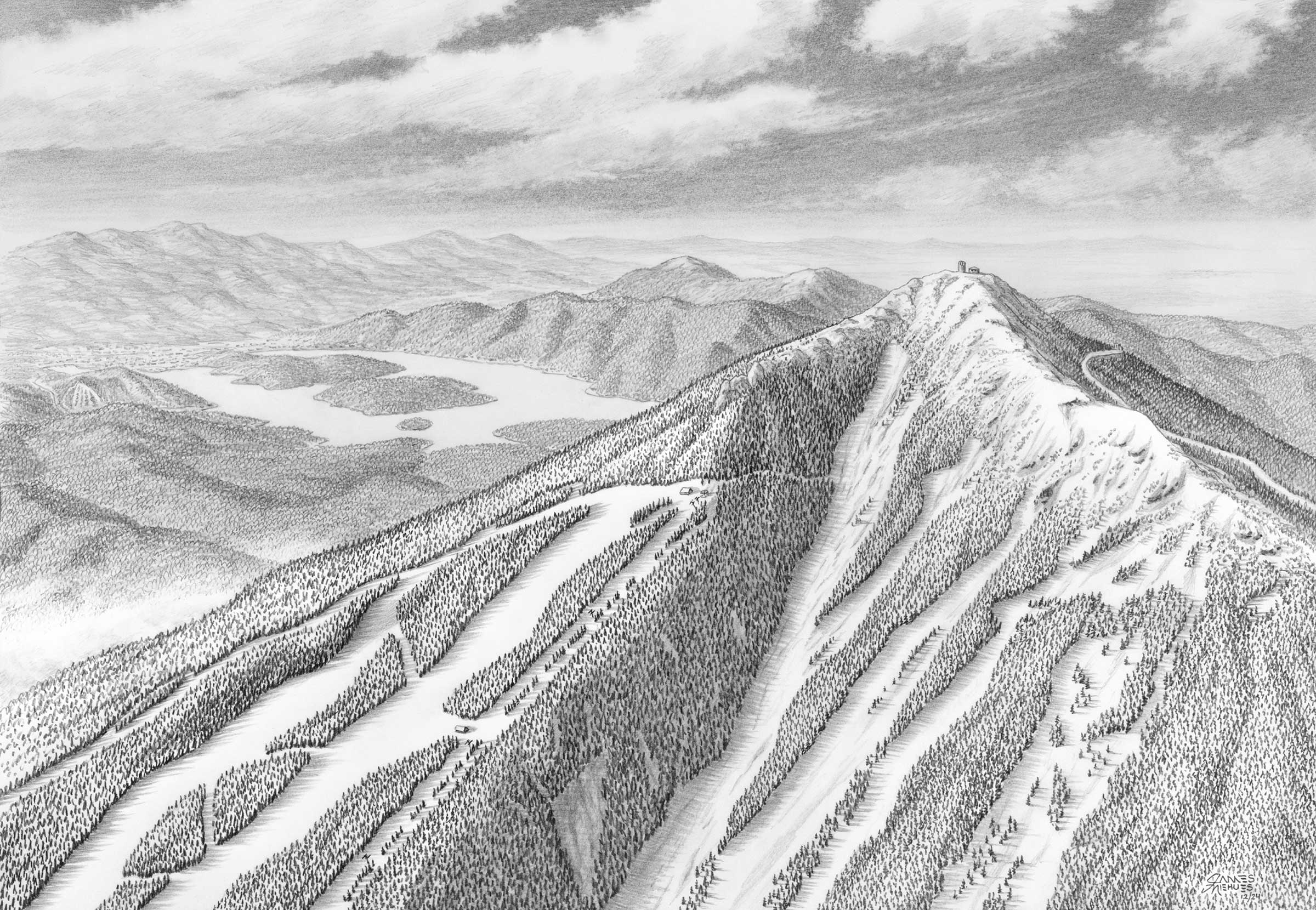 Whiteface Mountain Sketch