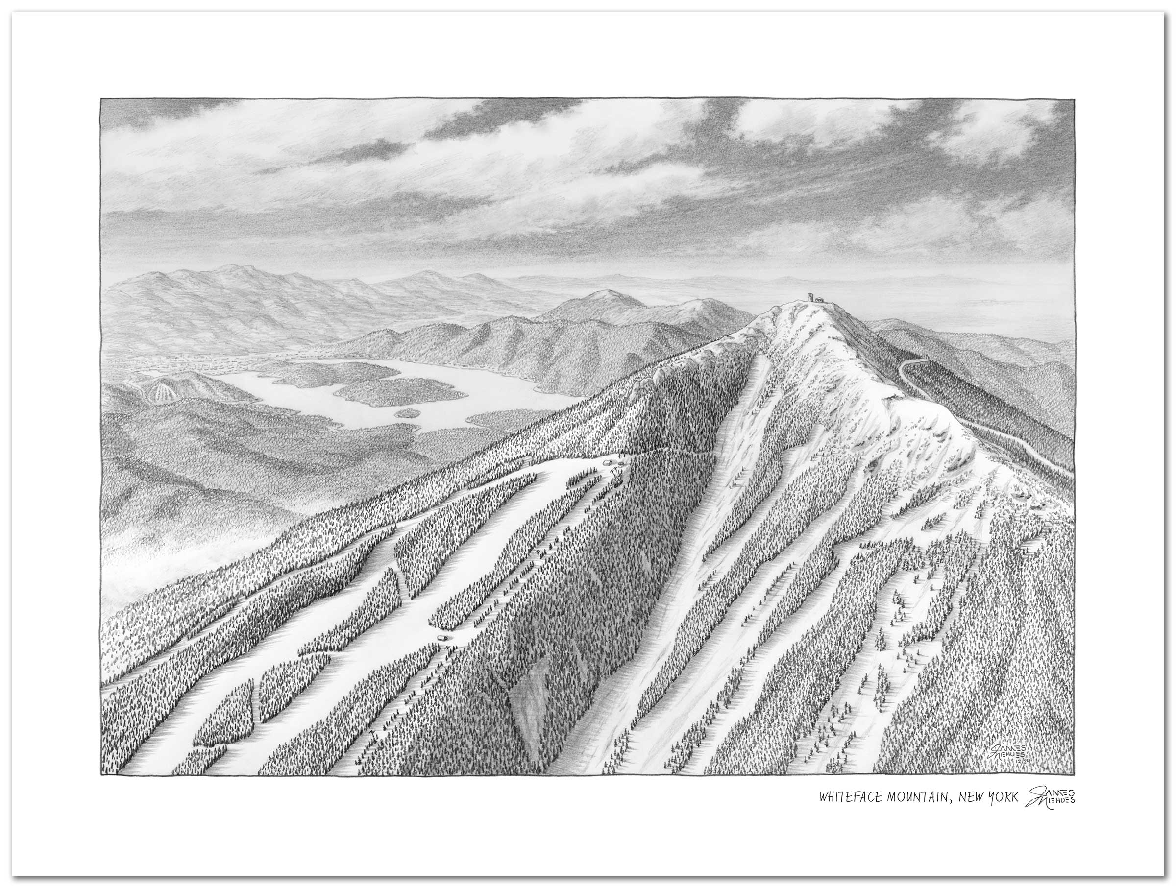 Whiteface Mountain Sketch