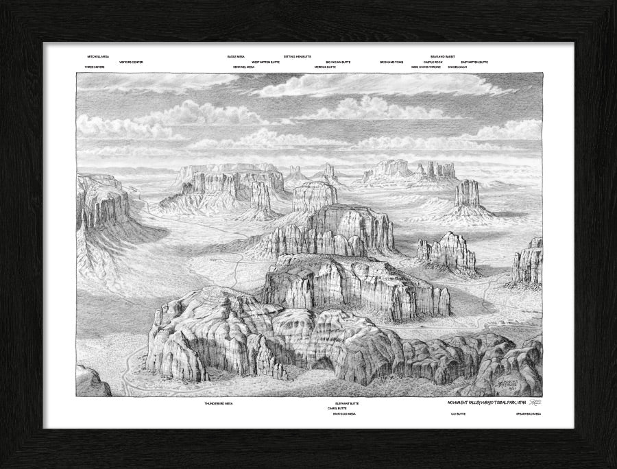 Monument Valley Navajo Tribal Park Sketch
