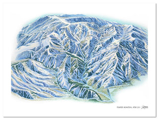 Powder Mountain Ski Map