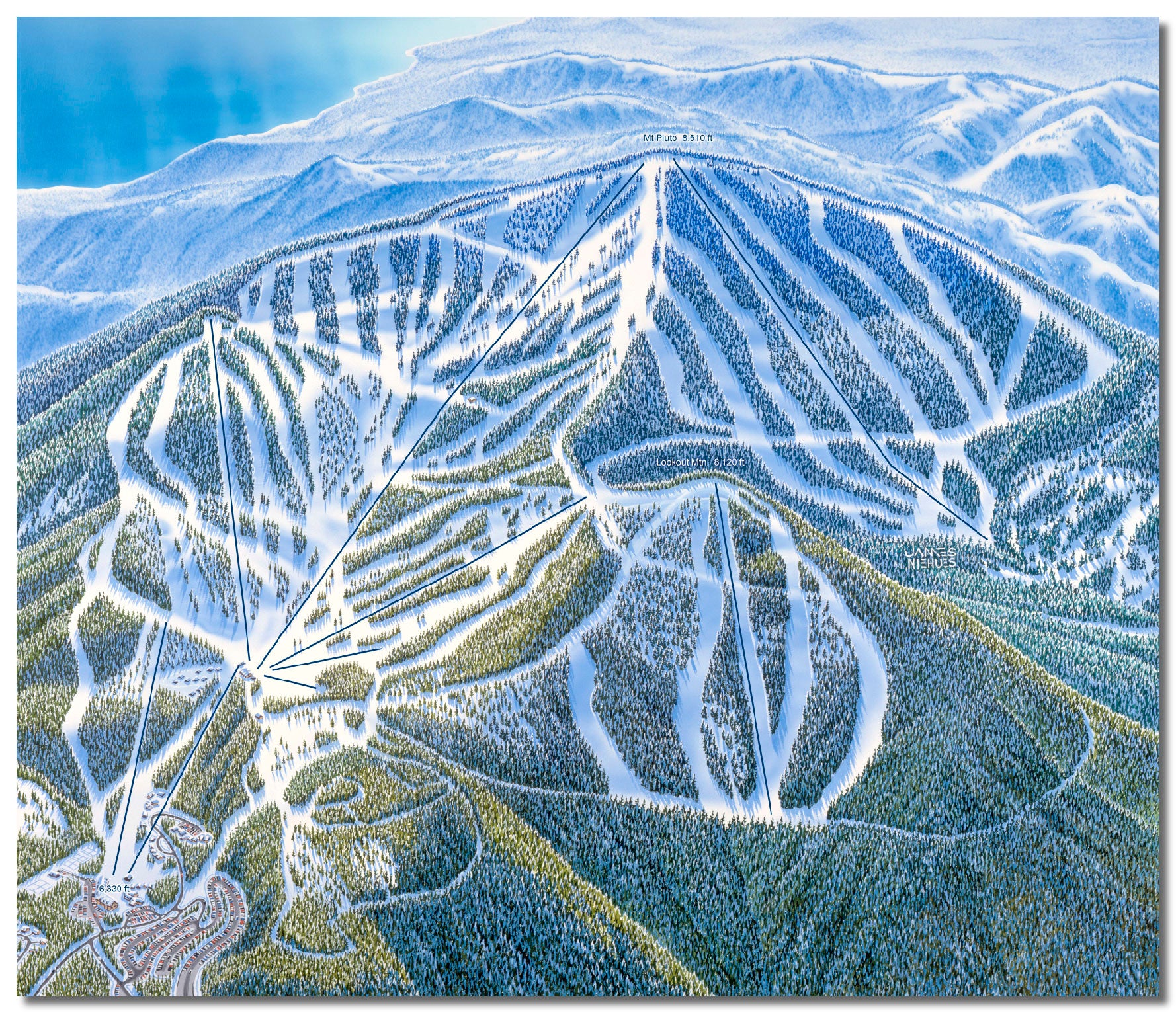 Northstar Tahoe Ski Map James Niehues