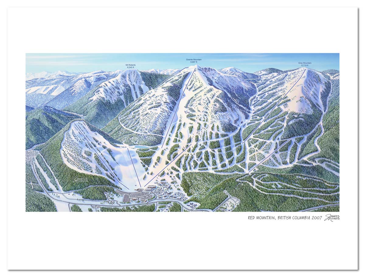 Red Mountain Resort Ski Map