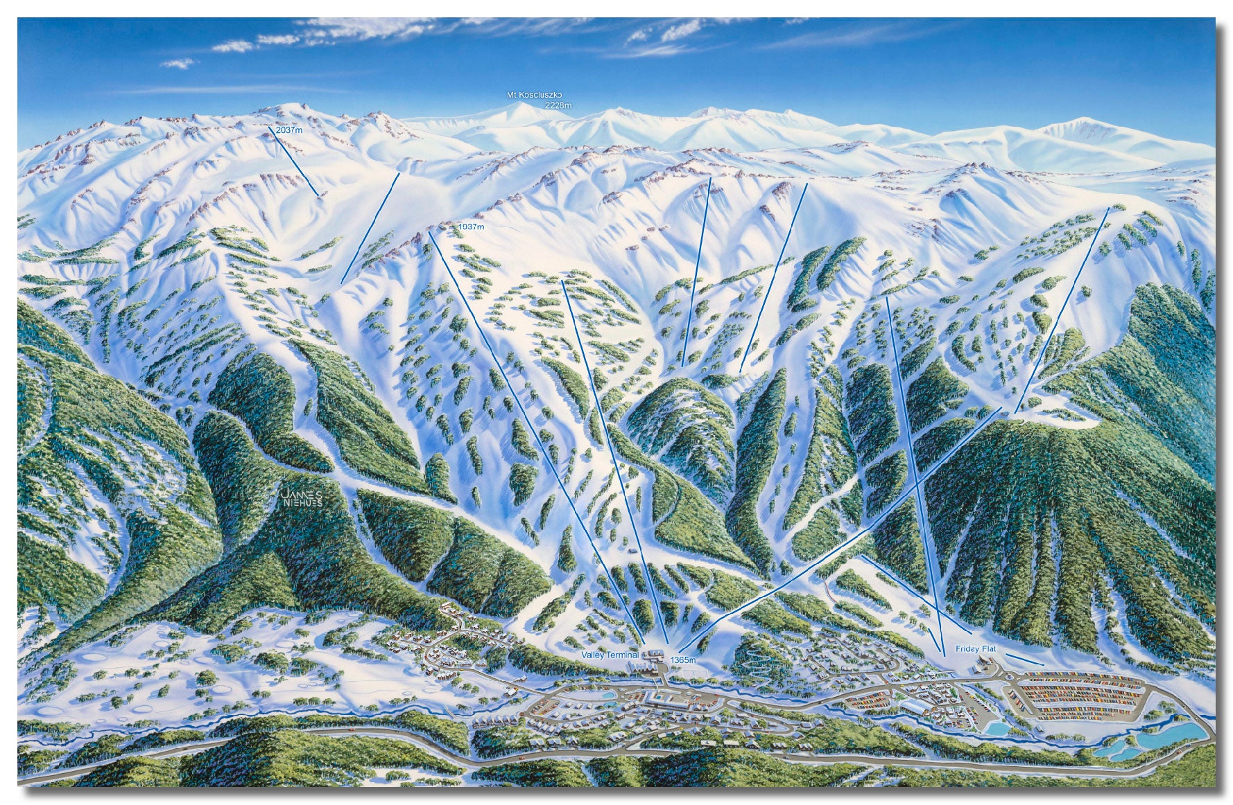 Thredbo Ski Map