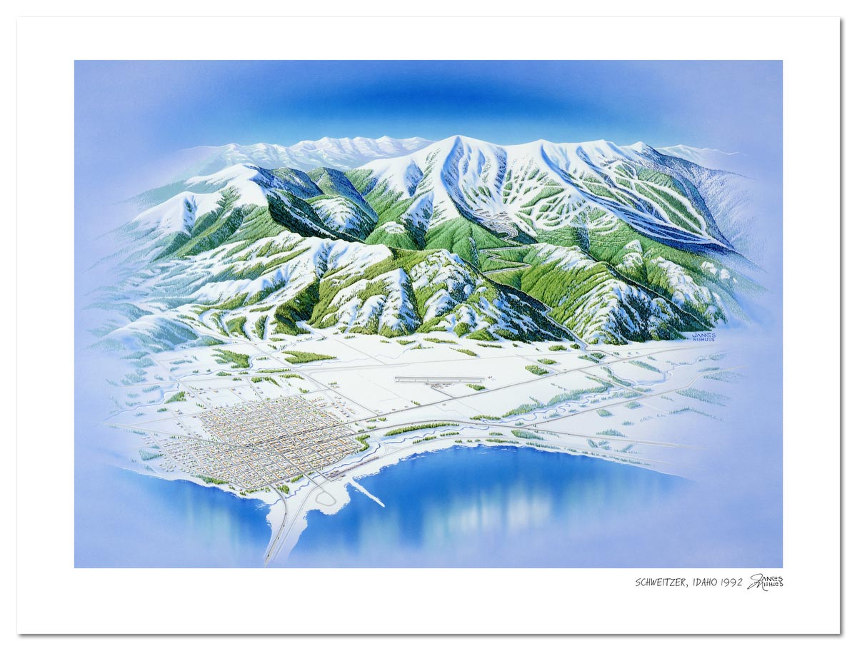 Schweitzer Ski Mountain | Schweitzer Mountain Ski Map | by James Niehues