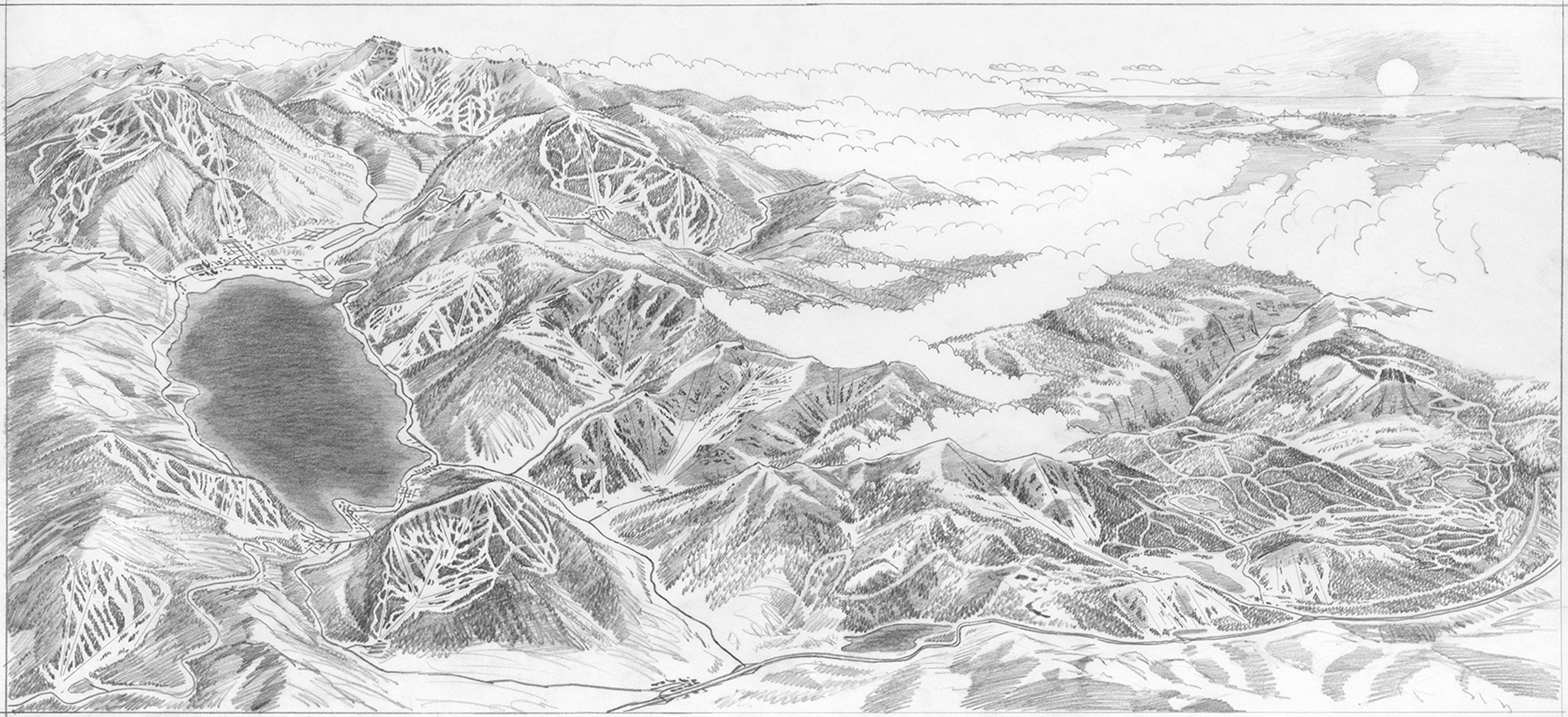 Original Tahoe 1993 Regional Sketch