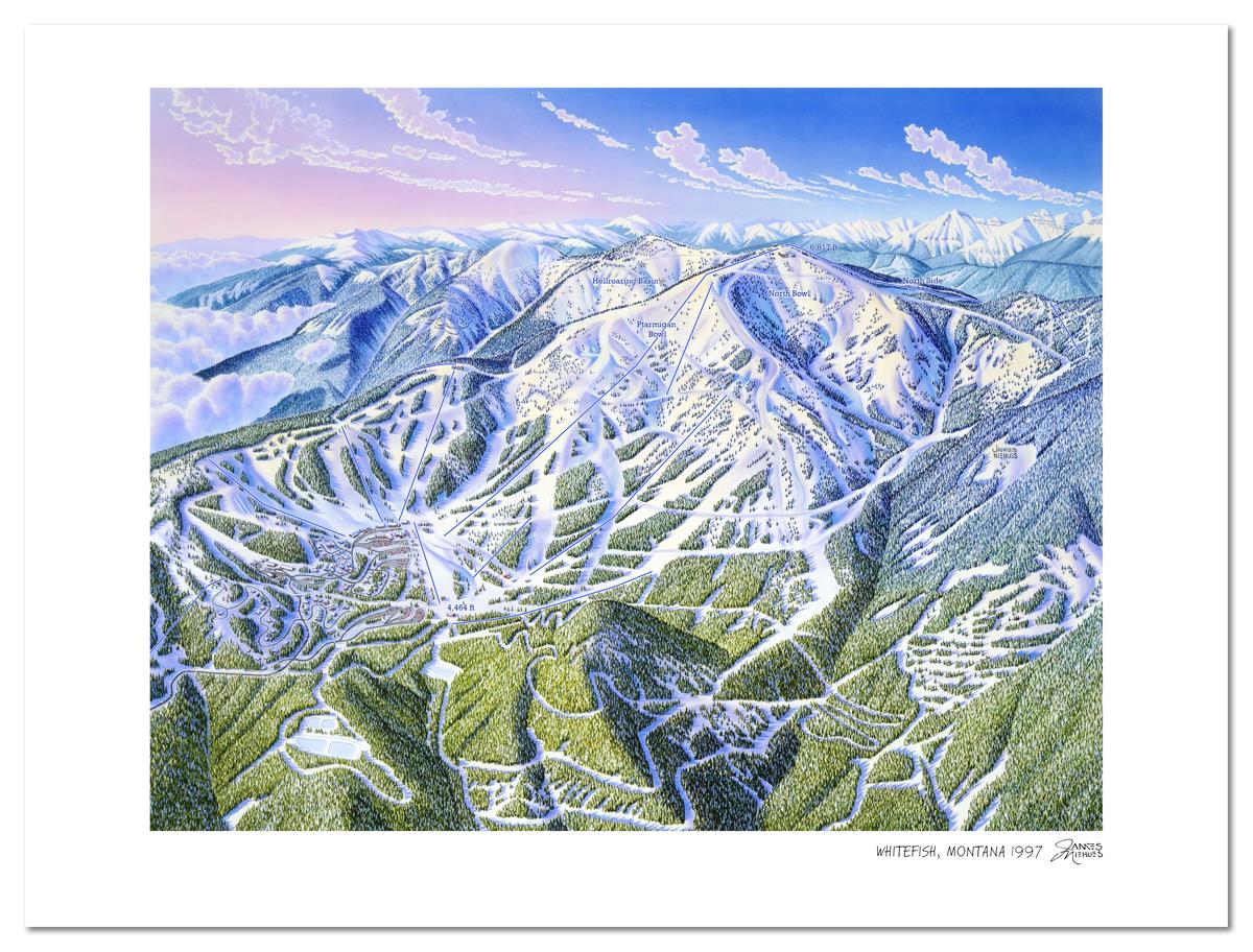 Whitefish Mountain Resort | Whitefish Ski Map | by James Niehues