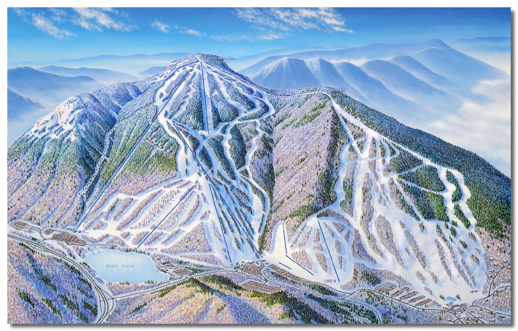 Cannon Mountain Ski Area | Cannon Mountain Ski Map | by James Niehues