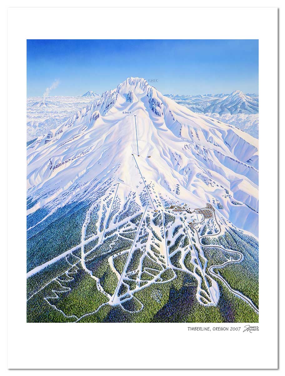 雲渓筆　野晒し図 Timberline – James Niehues