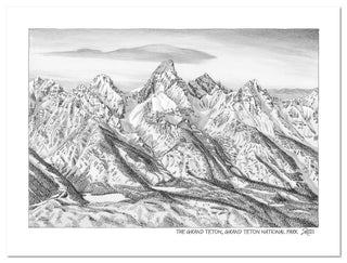 Grand Teton National Park Sketch