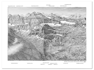 Glacier National Park Sketch