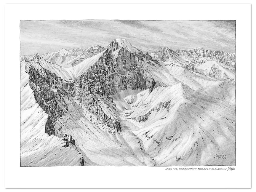 Rocky Mountain National Park Sketch – James Niehues