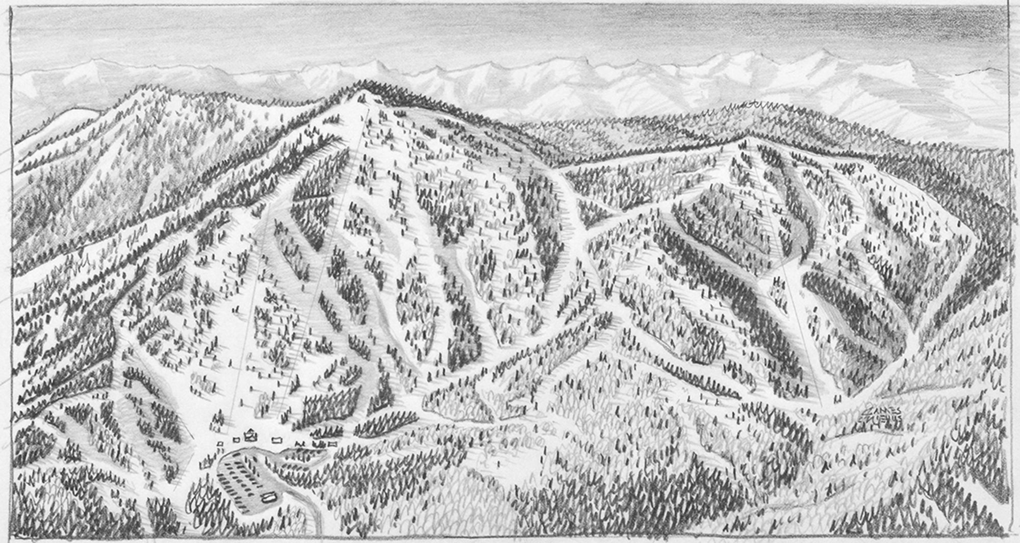 Original Beaver Mountain 2011 Sketch – James Niehues