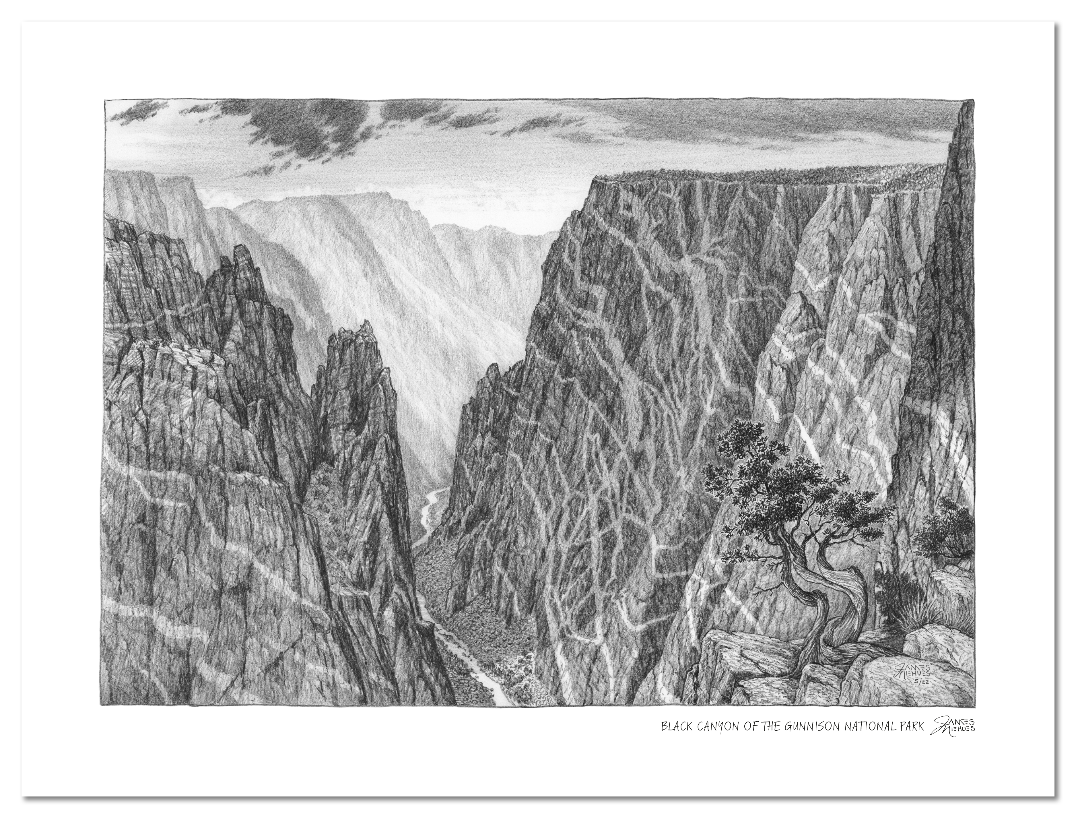 Grand Canyon National Park, Arizona, Line Drawing, Lantern Press Artwork  art prints, metal signs