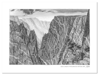 Black Canyon of the Gunnison National Park Sketch