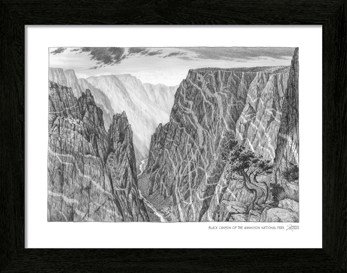 Black Canyon of the Gunnison National Park Sketch