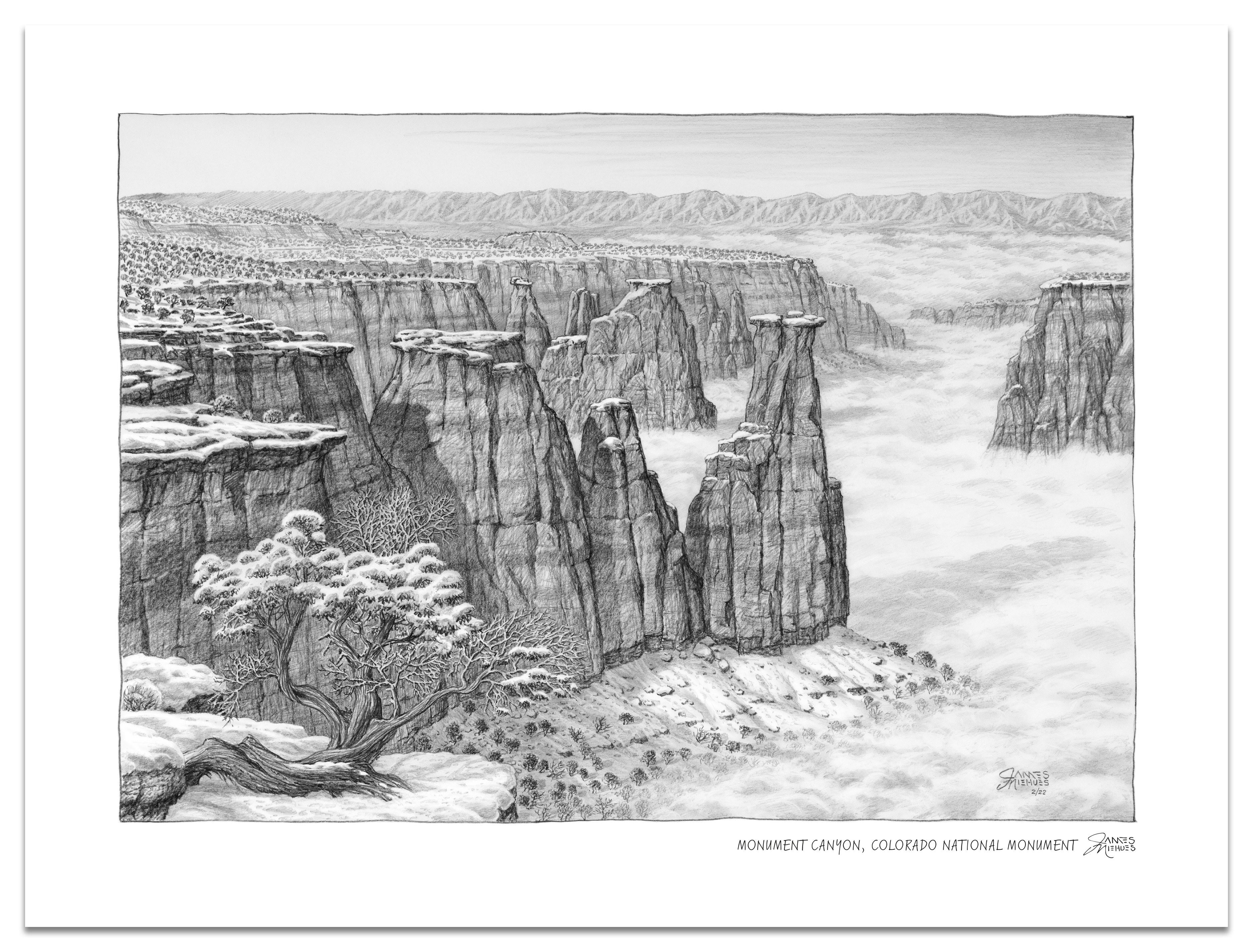 Colorado National Monument Sketch – James Niehues