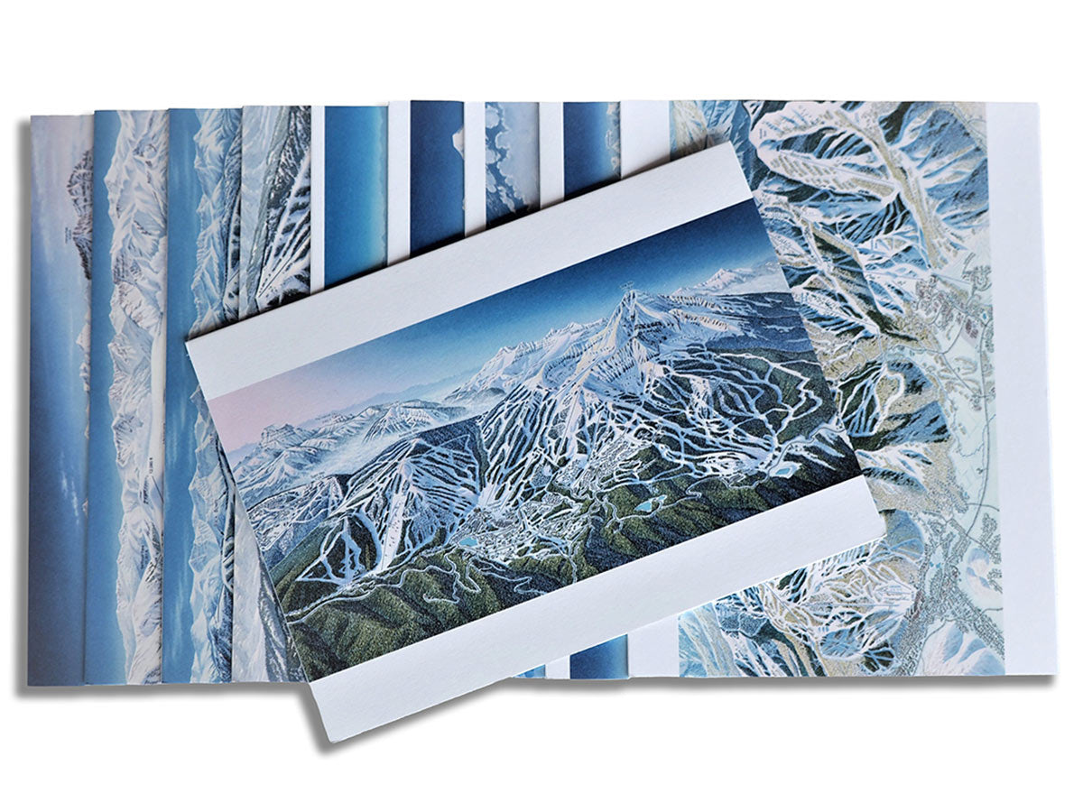 Skiing Postcards - 10 Pack
