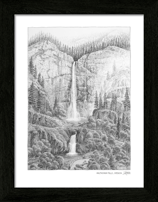 Multnomah Falls Sketch