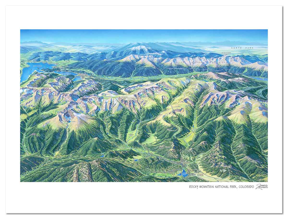 USA, Colorado, Rocky Mountain Nati - Canvas Art Print