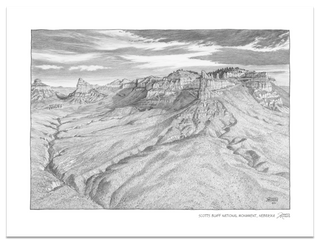 Scotts Bluff National Monument Sketch