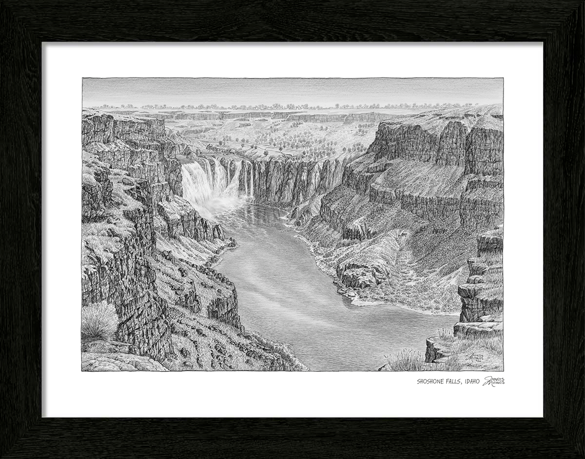 Shoshone Falls Sketch