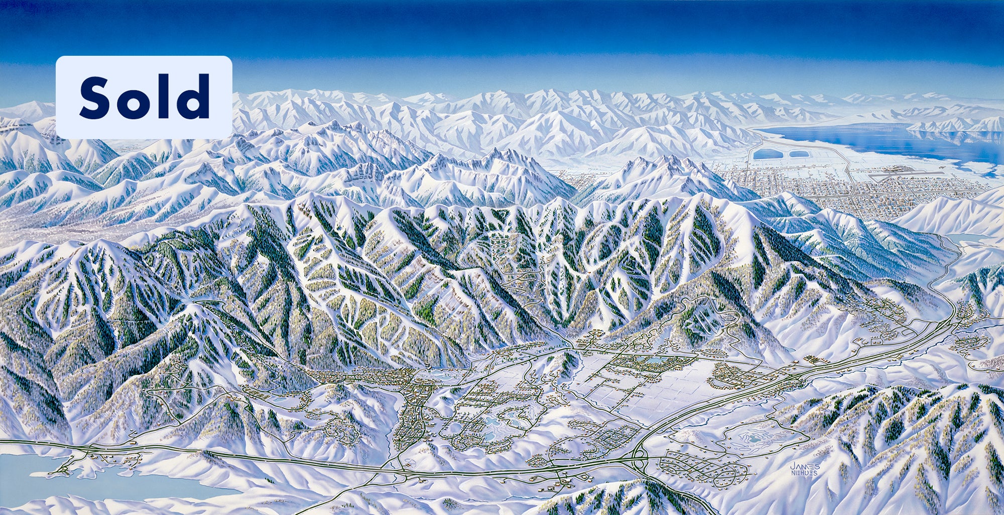 Original Summit County Utah Winter Painting
